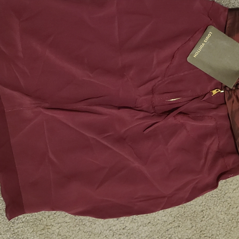 Louis Vuitton burgundy skirt